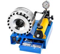Hydraulic Hose Crimping Machine, Portable Tool with Stroke Limiter and 10 Dies for Multi-Diameter Crimping in Automotive, Air Conditioning, and Agricultural Machinery