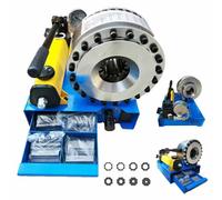 Hydraulic Hose Crimping Machine with 8 Dies Set, High Pressure Hand Crimper Tool for Excavator and Agricultural Machinery
