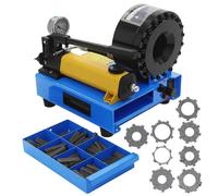 Hydraulic Hose Crimping Tool, Hose Crimper with 8 Sets Dies, Handheld High Pressure Manual Crimping Machine, System pressure 40MPa