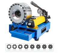 Hydraulic Hose Crimping Tool - Portable Machine with 6-25mm & 10-31mm Capacity, Includes 7 Sets of Dies for Efficient Hose Crimping
