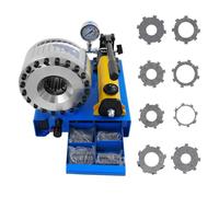 Hydraulic Hose Crimping Tool with 8 Sets of Dies for High Pressure Applications, Swaging Range 10-38 mm