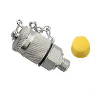 Hydraulic Hose Fitting Adapter G1/2-G1/8-G3/8 with Smooth Burr-Free Threads and Galvanized Carbon Steel for High Pressure and Temperature Resistance (G1/8)