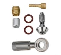 Hydraulic Hose Fitting Insert For Banjo Bolt for MT4 MT5 For MT6 MT7 Compatible Brake Line Adapter Metal Hose Connector for Hydraulic Brakes(A)