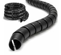 Hydraulic Hose Protector, Spiral Wrap Cable Protector 2.0" OD x 10' Pre-Cut Length Hose Guard Sleeve for Construction, Farm Machinery & Industrial