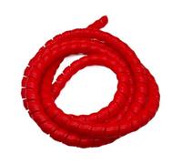 Hydraulic Hose Sleeve Protector Spiral Wrap 5 Meters(Red,ID 30mm)