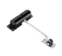 Hydraulic Invisible Door Closer - Automatic Silent Closing Device Simple Spring Buffer for Household Use Hidden Return Mechanism - Black Finish