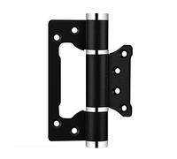 Hydraulic Invisible Door Hinge - Heavy-Duty Buffer Hinge for Automatic Door Closing Load Bearing Self-Closing Mechanism Black Finish Positioning Function