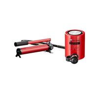 Hydraulic Jack 50T Capacity, Manual Hydraulic Pump, 2in Stroke Cylinder with Automatic Retraction, Lifting Kit for Heavy-Duty Use