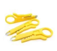 Hydraulic Jack, 5pcs Multifunction Yellow Wire Stripper Pliers Portable Cutter Crimping Household Crimper Cable Home Accessories Tool(3pcs Wire Stripper)