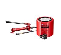 Hydraulic Jack Kit with Manual Pump, 2 Inch Stroke Lifting Cylinder, Automatic Retraction for Heavy Duty Lifting