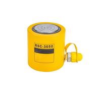 Hydraulic Jack, Solid Single-acting Hydraulic Cylinders For Bridges, Electroplated Piston Hydraulic Cylinder(10T/22046lb-2" Stroke)