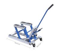 Hydraulic Lift Motorcycle Jack Motorbike Stand Atv Quad Assembly Jack Mounting Trestle Folding for motorcycle repair use in the garage or motorcycle repair store Floor Mount 680KG