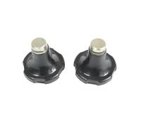 Hydraulic Lift Stop Knob Pair - Control Lever Limiters - Fits Massey Ferguson MF 35-165 Tractors - Black Plastic Stops