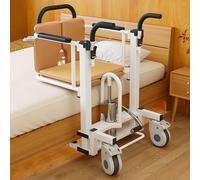 Hydraulic Lift Transfer Chair, 330 lb Capacity, 180° Split Seat for Safe Transfers from Bed to Shower/Toilet for Elderly and Disabled