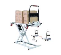 Hydraulic Lifting Platform, Electric Single-shear Design, 4-wheel Mobility, 200-300 kg Load Capacity for Industrial and Workshop Use