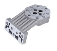 Hydraulic Log Splitter Pump Casting Housing, Aluminum Replacement Bracket for Electric Wood Splitter with Seals, Universal for Titan, Clarke, Sheppach, 130mm Height, 70mm Width