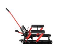 Hydraulic Motorcycle Lift Jack 680kg/1500LBS Motorbike Jack Lift Stand Portable Lift Table Lifter Hoist Table Hydraulic Lifting Motorcycle Repair Stand for Workshop Workbench, Red