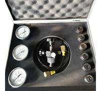 Hydraulic Nitrogen Pressure Gauge Test Kit,FPU-3-10/25/40 Hydraulic Accumulator,Nitrogen Charging Filling Pressure Test Kit+2M Gas Hose,0-40（Mpa）