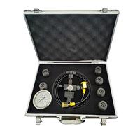 Hydraulic Nitrogen Pressure Gauge Test Kit, Nitrogen Accumulator Gas Charging Tools,Hydraulic Accumulator Nitrogen Charging Filling Gas Valve Test Kit-1-25/40MPA
