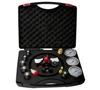 Hydraulic Nitrogen Pressure Test Set - Nitrogen Charging Kit with 3 Gauges, 7 Couplings and 1 Gas Hose for Accumulator Charging