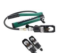 Hydraulic Nut Splitter 12-16 Ton, Nut Cutter Breaker with Hand Pump for Removing Rusted Screw Nuts, Heavy-Duty Nut Removal Tool with Large & Small Blade