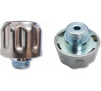 Hydraulic Oil and Fuel Filler Metal Vent Small Breather Cap for Reservoir Tank (with Flange, BSP 1/2 in Threaded, 304 (18/10) Grade Stainless Steel)