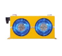 Hydraulic Oil Cooler Fan 60L/min 2 * 48W Hydraulic Air Cooler Radiator Fits for Most 1-2 Ton Mini Excavators High Performance(24V)
