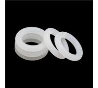 Hydraulic Oil Seal Washer,10pcs O Shape Silicone Ring Rubber Seals Pressure Resistance, O-Ring VMQ High Temperature Gaskets(Red,35mm x 31mm)(White,35mm x 31mm)