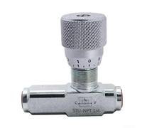 Hydraulic One-Way Throttle Flow Valve, STU-NPT1/4 or STU-NPT3/8 Thread, Carbon Steel, 46 GPM, 5800 PSI for Industrial Applications(STU-NPT1/4)