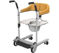 Hydraulic Patient Lift Bathroom Wheelchairs,Patient Transfer Chair,Handicapped Elderly Commode Bath Chair,Multifunctional Elderly Disabled Full Body Patient Transfer Lifter,Blue