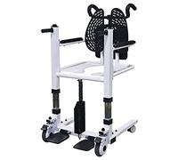 Hydraulic Patient Lift Electric Patient Lift for Home Portable Transfer Assist Device Bathroom Wheelchair Lift W/180°Split Seat for Elderly Handicapped