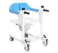 Hydraulic Patient Lift Electric Patient Lift W/Remote Control and 180° Split Seat Transfer Chair for Home Portable Transport Wheelchair W/Silent Casters, Safety Clip Patient Lift Aid for ELD