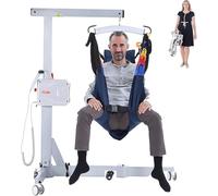 Hydraulic Patient Lift Foldable Electric Patient Lift for Home Use, Portable Electric Hoist Lift for Patients/Elderly/Disabled, for Transfer Patients Between Bed, Sofa, Wheelchair, Bathtub,