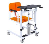 Hydraulic Patient Lift Hydraulic Patient Lift for Home - Height Adjustable Bedside Commode Chair + Multifunction Wheelchair - Perfect Bathroom Mobility Solution for Disabilities Elderly - Ai