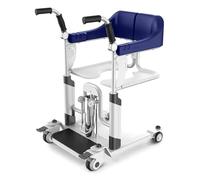 Hydraulic Patient Lift Hydraulic Patient Lift Transfer Chair - Portable Multi-Purpose Patient Lift Alternative W/Wheels and 360° Split Seat Chair for Nursing Paralyzed Caregivers Elderly Liv