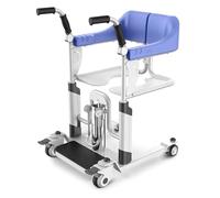 Hydraulic Patient Lift Hydraulic Patient Lift Transfer Chair - Portable Multi-Purpose Patient Lift Alternative W/Wheels and 360° Split Seat Chair for Nursing Paralyzed Caregivers Elderly Liv