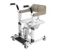 Hydraulic Patient Lift Hydraulic Patient Lift Transfer Chair - Portable Multi-Purpose Patient Lift Alternative W/Wheels and 360° Split Seat Chair for Nursing Paralyzed Caregivers Elderly Liv