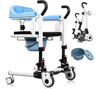 Hydraulic Patient Lift Patient Lift 180°Split Seat Patient Transfer Chair with Patient Lift,Shower Chair,and Potty - Ideal for Elderly,Handicap,and Senior Home Patient Transport | Bathroom W