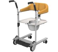 Hydraulic Patient Lift Patient Lift 3 in 1 Patient Lift for Home, Portable Patient Transfer Lift Aid W/180° Split Seat, Bedside Commode with Bedpan Shower Chair for Handicap Elderly Seniors,
