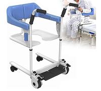 Hydraulic Patient Lift Patient Lift Patient Transfer Lift, Emergency Evacuation Chair Wheelchair Belt Safetylifting,Nursing Device for Bathing Home Commode for Elderly Handicapped with 180°