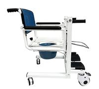 Hydraulic Patient Lift Patient Lift Transport Wheelchair for Home,Portable Patient Transfer Wheelchair Bathroom Shower Chair with 180°Split Seat for Nursing Paralyzed Elderly