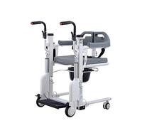 Hydraulic Patient Lift/Patient Transfer Chair, Seated Patient Lift Manual Wheelchair for Home Portable 360° Universal Wheel Bathroom Wheelchairs for Paralyzed Elderly, Disabled People Nursi