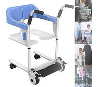 Hydraulic Patient Lift Patient Transfer Lift,Steel Transport Wheelchair, Emergency Evacuation Chair Wheelchair Belt Safety Lifting,Nursing Device for Bathing Home Commode,Comfortedition Ligh