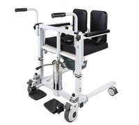Hydraulic Patient Lift Transfer Chair for Elderly Care Transfer for Disabled, Bedside Commode with Wheels, Wheel, Lightweight Bedside Bathroom Wheel Shower for