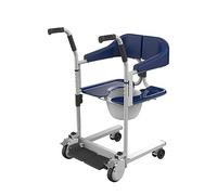 Hydraulic Patient Lift Transfer Chair Patient Lift with Potty and Cushion - Portable Transport Chair for Elderly - Bedside Commode Lift Shower Chair
