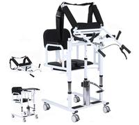 Hydraulic Patient Transfer Lift Chair with 180° Split Seat for Easy Mobility and Bedside Commodes