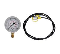 Hydraulic Pessure Gauge, M16*2-BSP1/4 0~250BAR/3600PSI Pessure Kit Test Point Coupling Manometer Kit for Testing Pressure of Hydraulic