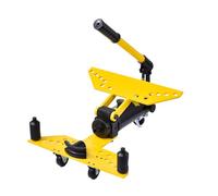 Hydraulic Pipe Bender Pipe Hemming Tool - Manual Pipe Hemming Tool | Pipe Bending Machine with 6 Dies, 1/4" to 1" Pipe Casters, c