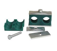 Hydraulic Pipe Clamp 2PCS Plastic Pipe Clamps Twin/Double Standard Metric Tube Hose Clips for 25mm Outer Diameter Pipe