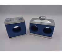 Hydraulic Pipe Clamp Single and Double Hose Choose Size (10mm, Double Pipe Clamp)